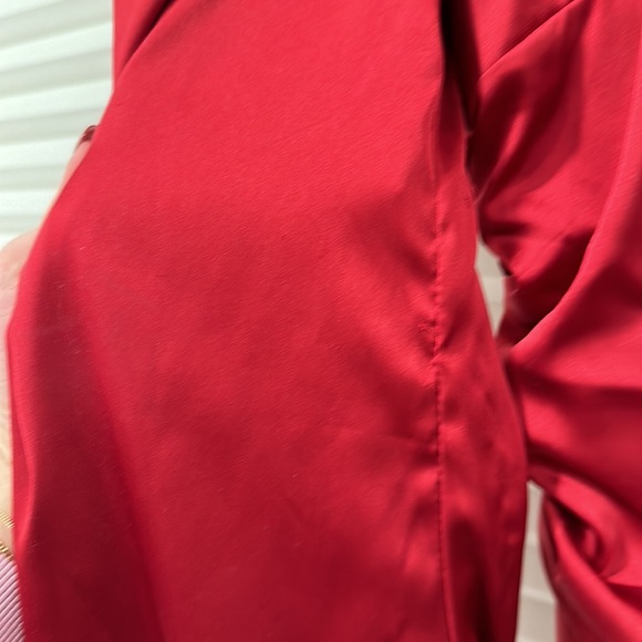 Oh Polly Red Long Sleeve Dress - Picture 4 of 5